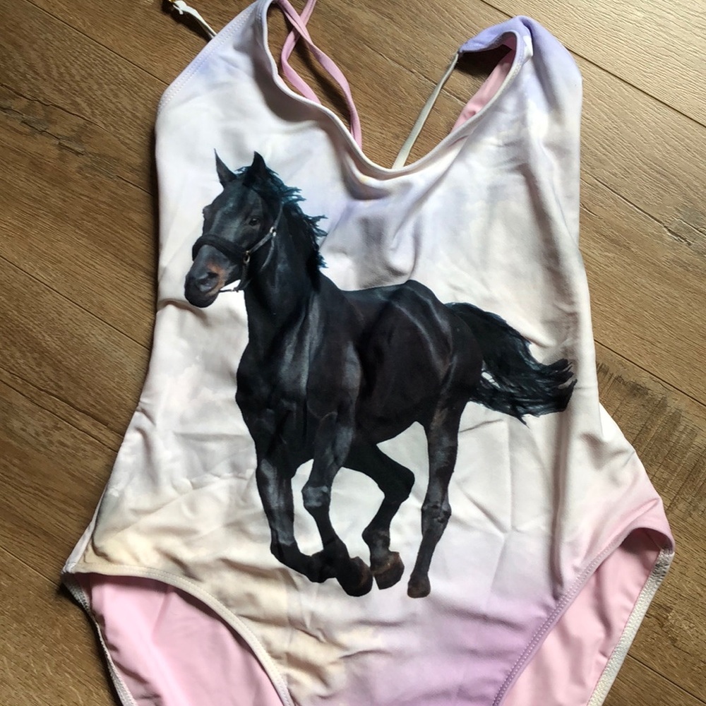 Wildfox swimsuit horse one piece